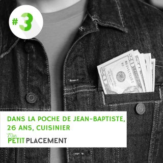 Dans la poche de Jean-Baptiste, 26 ans, cuisinier à Lyon